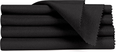 5 Toallas Microfibra 12x12" para Limpieza Armas Negro