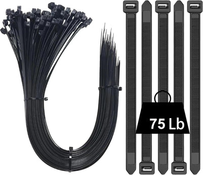 Bridas plástico resistente 18pulg set 50uds para interior exterior