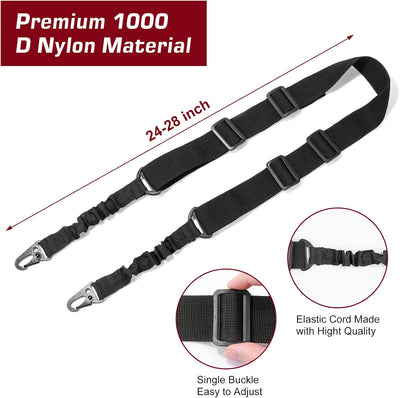 Pack 4 Cabestrillos 2 Puntos Gancho Metal 1.25"