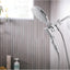 Cabezal ducha lluvia cuadrado 7pulg dial Infiniti negro mate