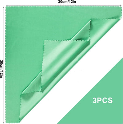 3 Paños Microfibra 12x12pulg para Instrumentos