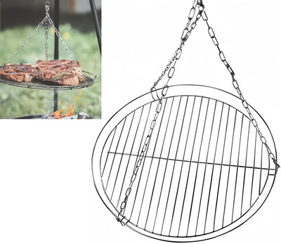 Cesta 20pulg cadena para parrilla fogata