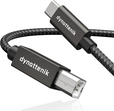 Cable MIDI USB-C a USB-B 2m para teclado y controlador estudio