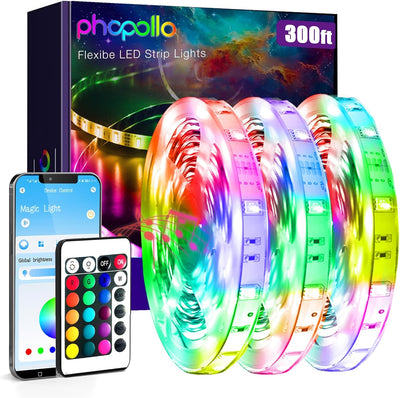 Tira luces LED Bluetooth 24V cambio color dormitorio cocina
