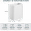 Cubo basura acero inox 2.1gal baño oficina dormitorio blanco