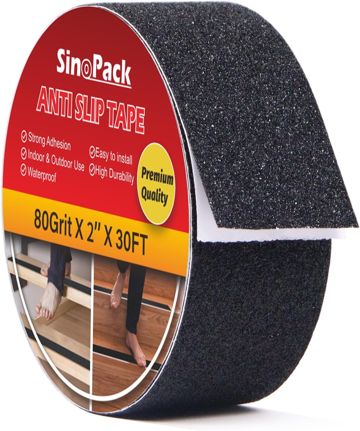 Cinta antiderrap 2pulg x30ft color negro
