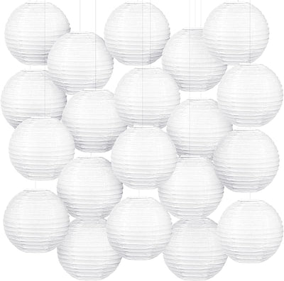 20 Linternas papel decorativas colgantes boda