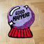 Alfombra copetuda bola cristal morada antiderrap dormitorio