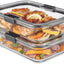 Recipientes vidrio 8 tazas set 2 sin BPA