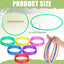 60 Anillos Plástico 10pulg Set Carnaval Jardín