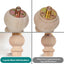 Pies moño madera 2pulg para muebles set 4