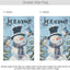 Bandera Navidad jardín 12x18" doble cara
