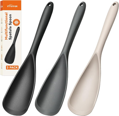 3 Pzas Espátula Silicona Multiusos Cocina Hornear Mezclar