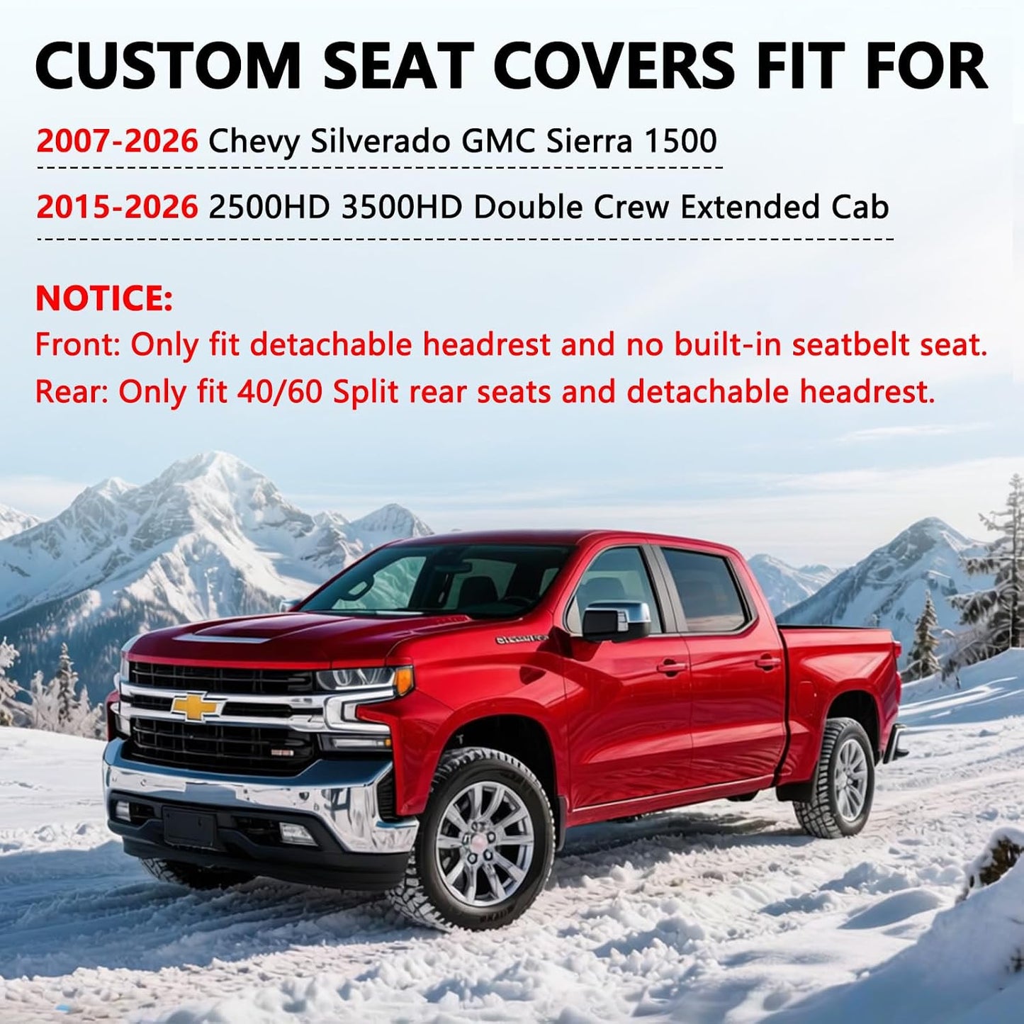 Fundas asiento cuero para Silverado 1500 07-24