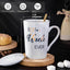 Taza cerámica mármol gris 14oz impresión dorada tío