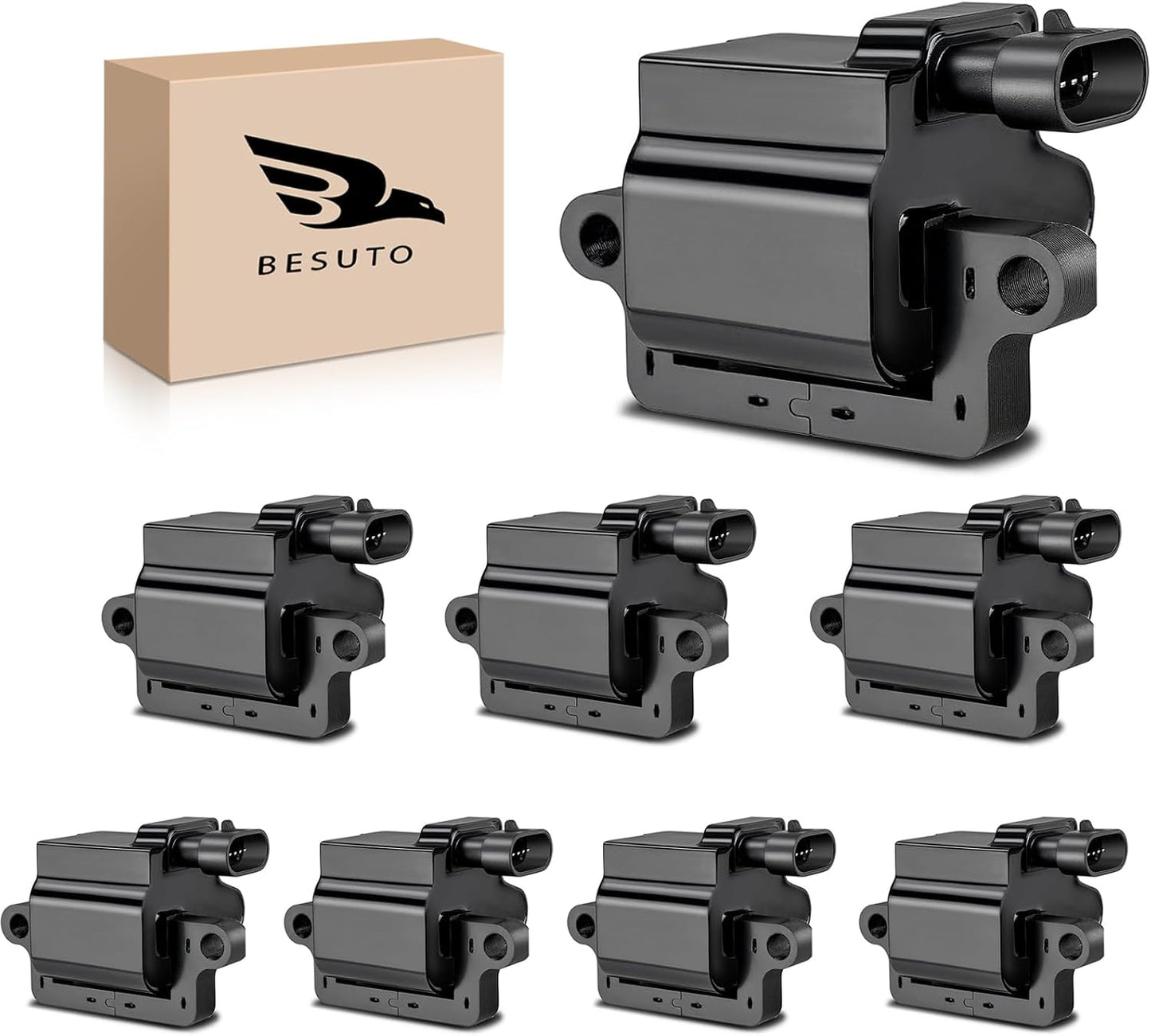 8 Bobinas Encendido Cuadradas Comp Chevy Silverado 99-06