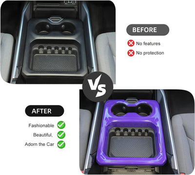 Cubierta panel portavasos reposabrazos Dodge RAM2023 morado