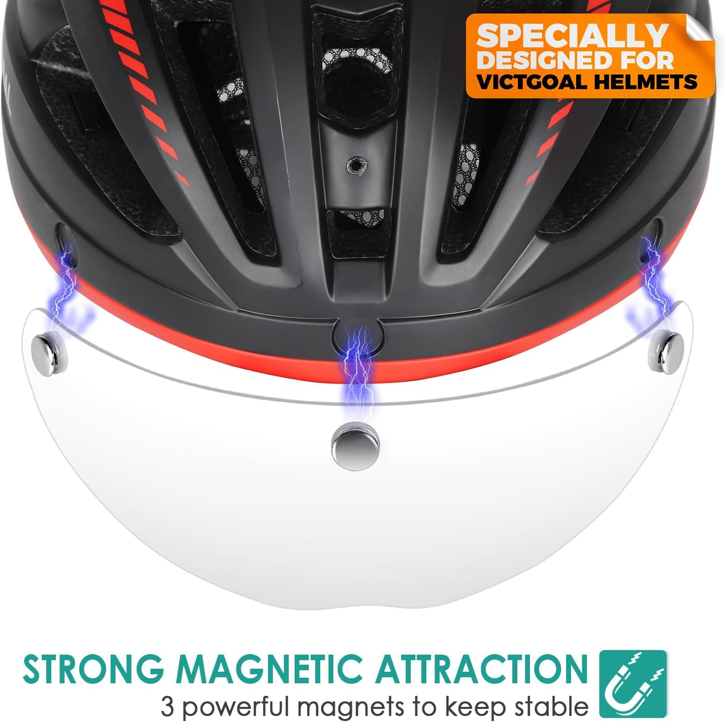 Visera magnética casco bicicleta VG110/VG112