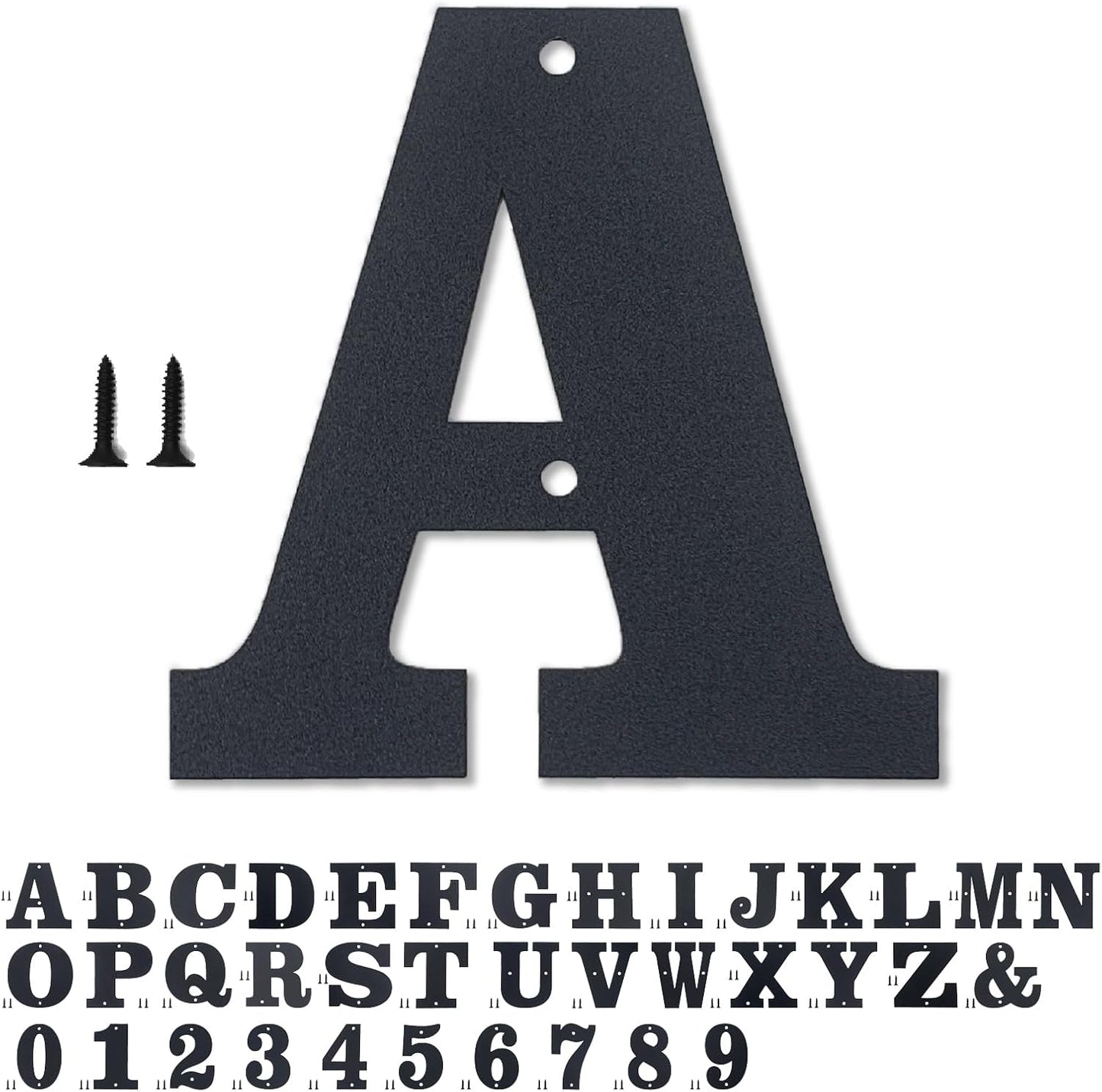 Letras metal para letreros exteriores puerta buzón jardín