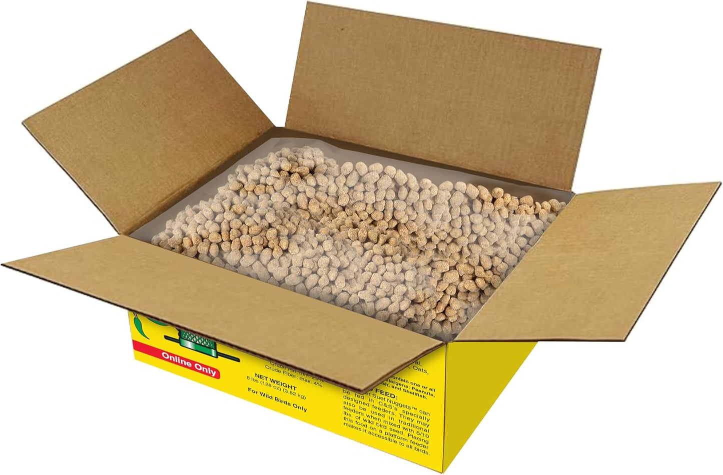 Nuggets sebo girasol alimento aves carpinteros 8lb