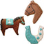 Set 3 Pzas Cortadores Galletas Caballo Ann Clark