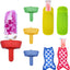 8 Soportes Paletas Niños Silicona Reutilizable Popote Integrado