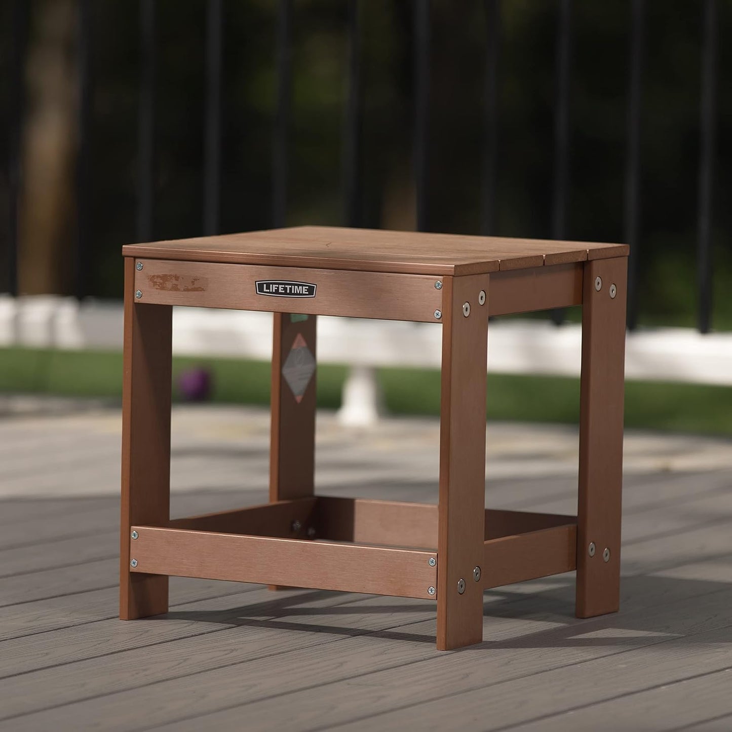 Mesa Adirondack de Madera Marrón 60246 para Jardín y Terraza