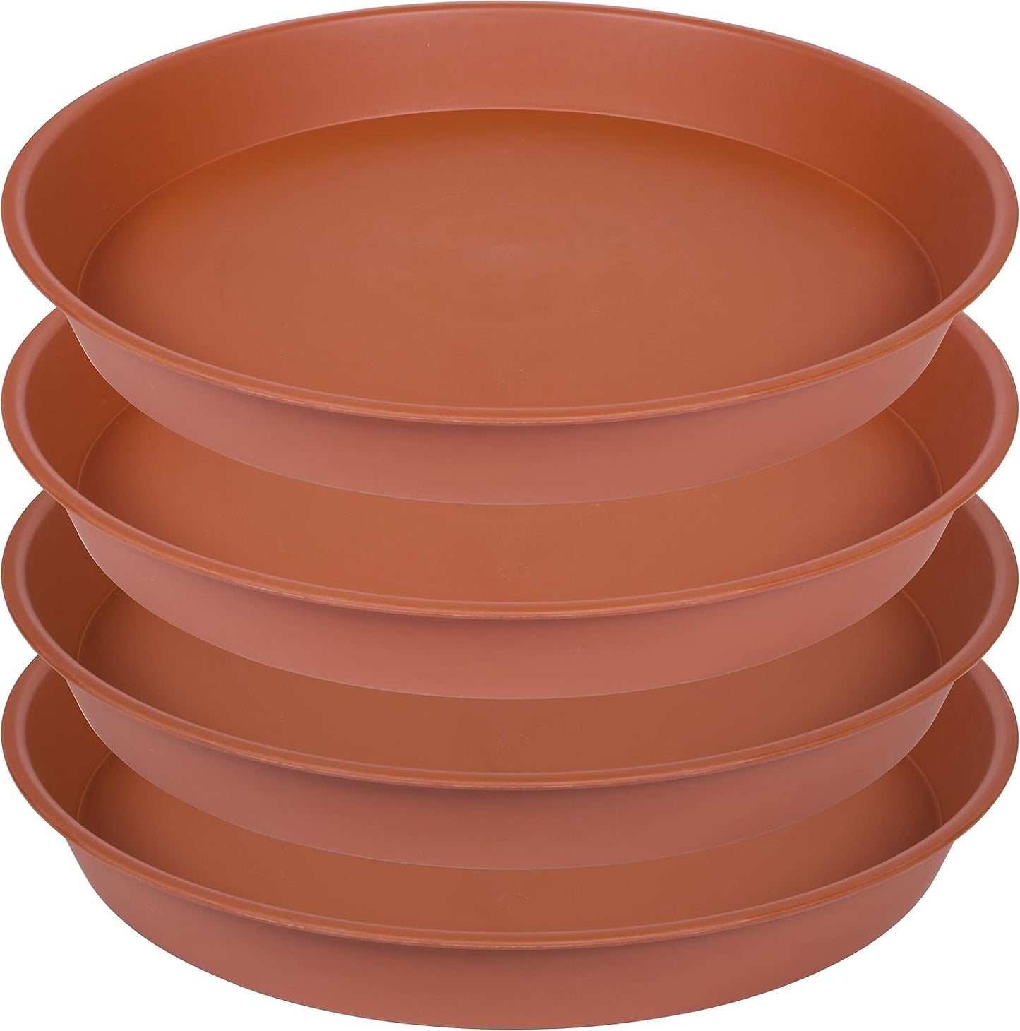 4 Platillos Plástico 19" Profundo para Macetas