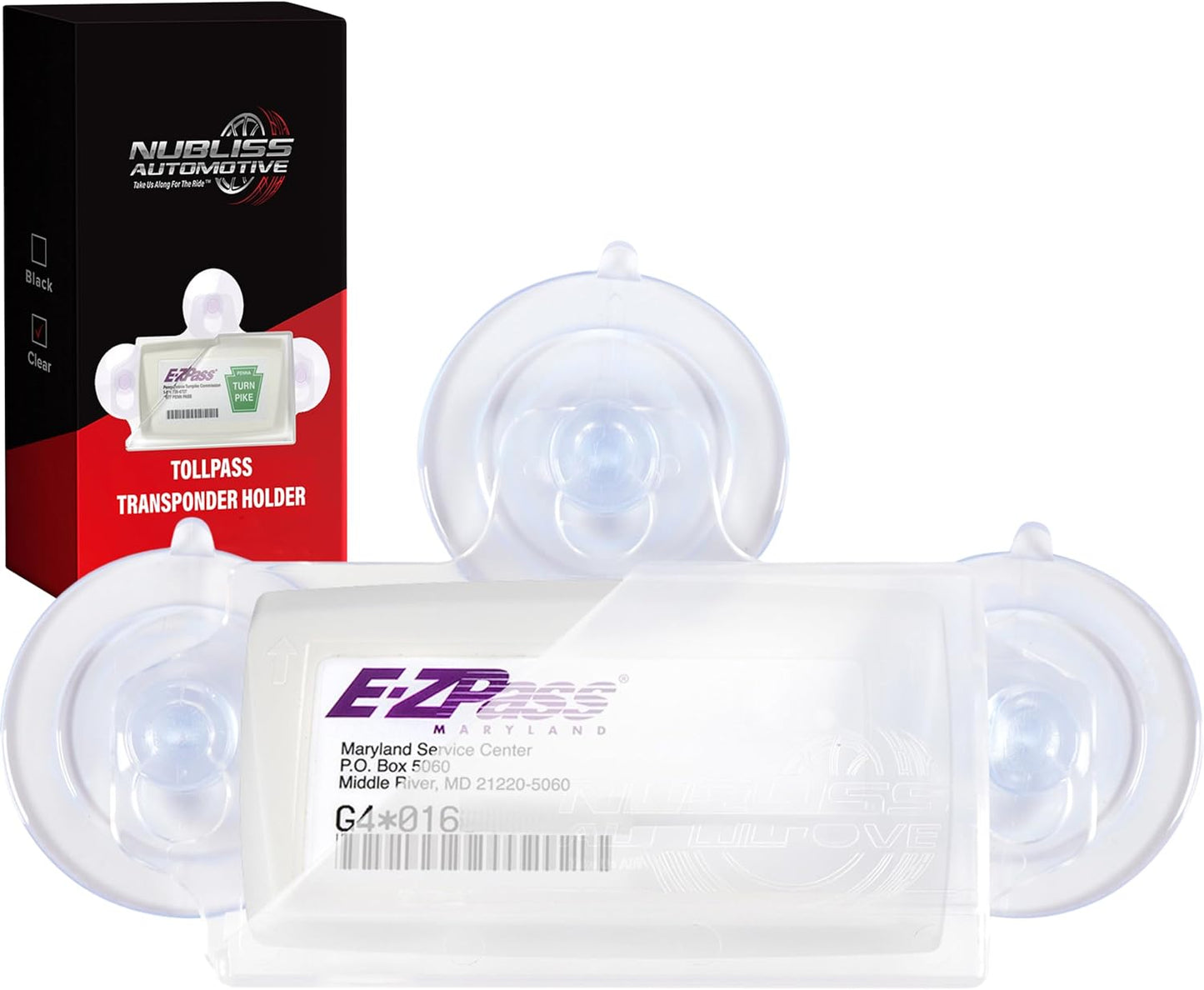 Soporte EZ Pass mejorado para coche transparente