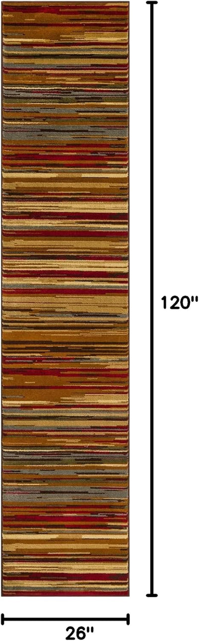 Alfombra Barista Icatu 2x2ft x 10ft Color Marrón/Beige