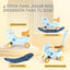 Caballo mecedor 4en1 para niños 1-3 años con tabla