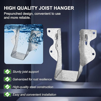 Soporte vigueta 2x4 galvanizado 20uds