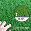 Césped artificial verde 3x8ft interiores exteriores drenaje