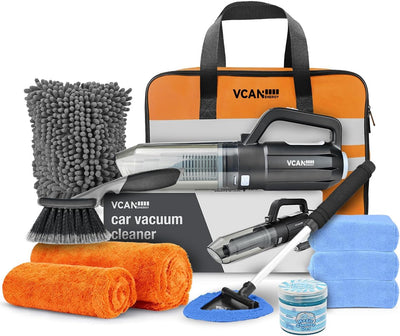 Kit limpieza coche con aspiradora 10000pa cepillo ruedas