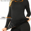 Ropa interior térmica mujer forro polar long johns clima