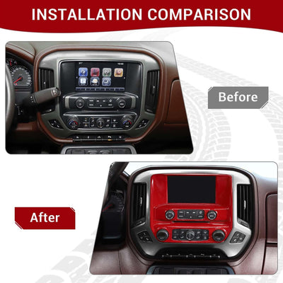 Cubierta panel control CA Silverado 2014-18 roja