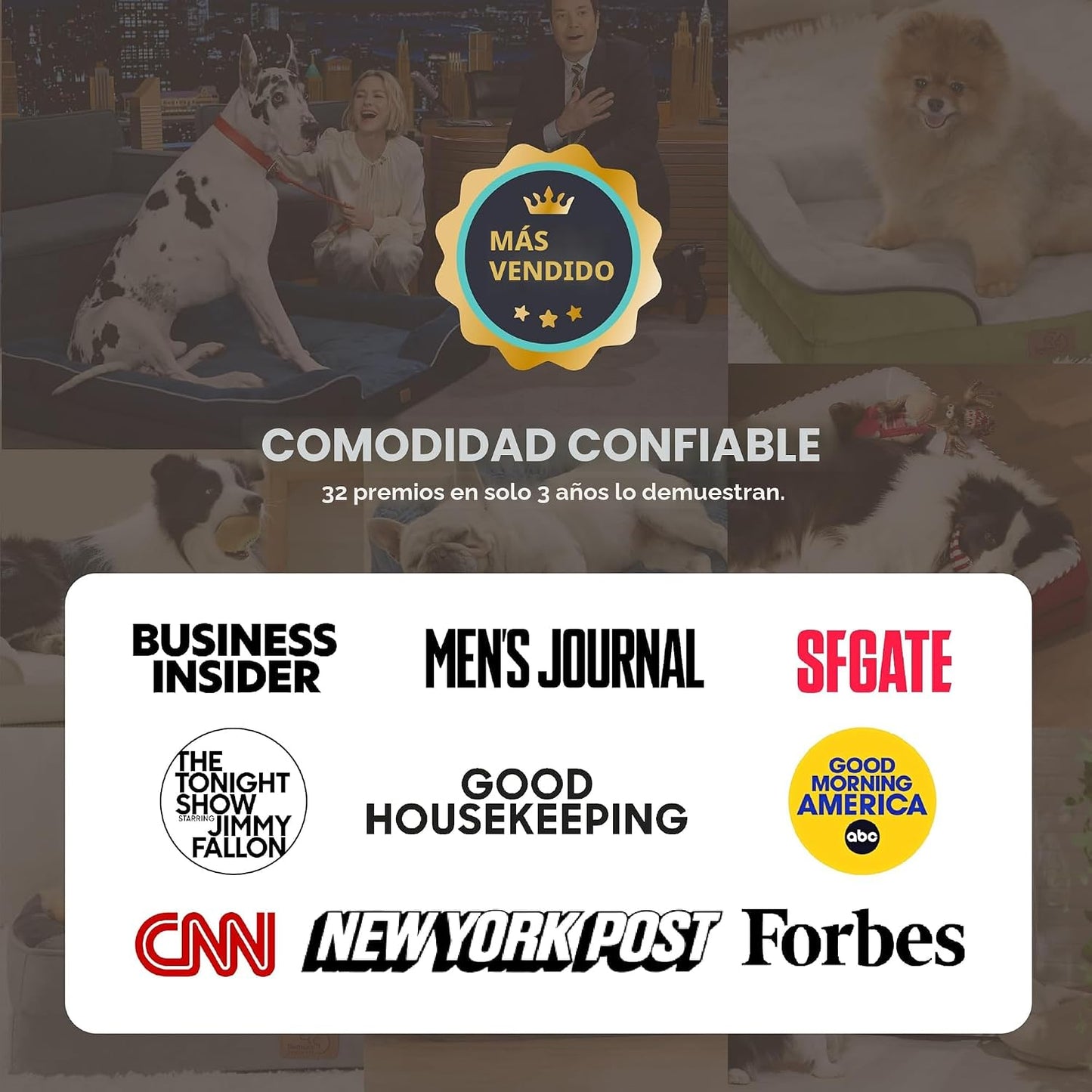 Cama ortopédica para perros grandes impermeable funda