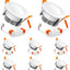 Iluminación LED empotrable 2" 3W luz blanca 6500K CRI80 sala