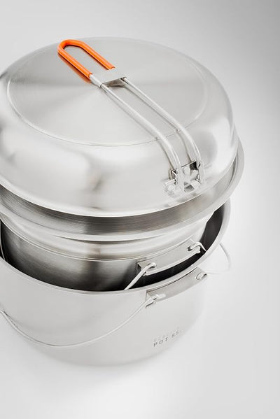 Set cocina acero inox compacto para 8-10 personas