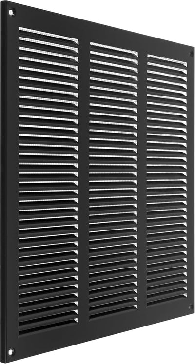 Cubierta ventilación acero galvanizado negro 12x12pulg