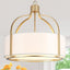 Lámpara araña dorada 20.5" 5 luces cocina sala