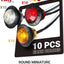 30 Pzas Luces Ámbar Rojas Blancas LED Delanteras Traseras