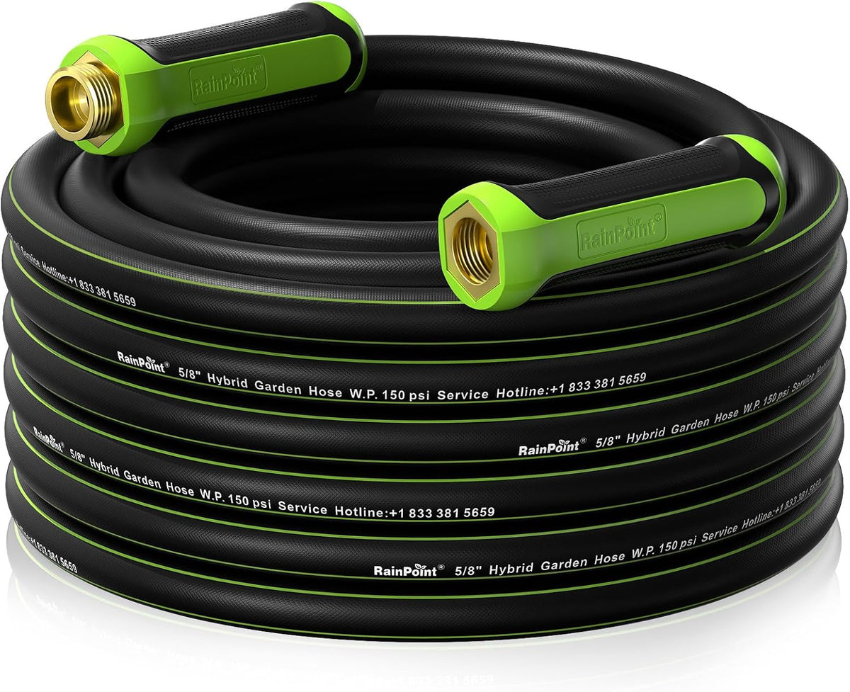 Manguera jardín 50ft 5/8pulg resistente con mango giratorio