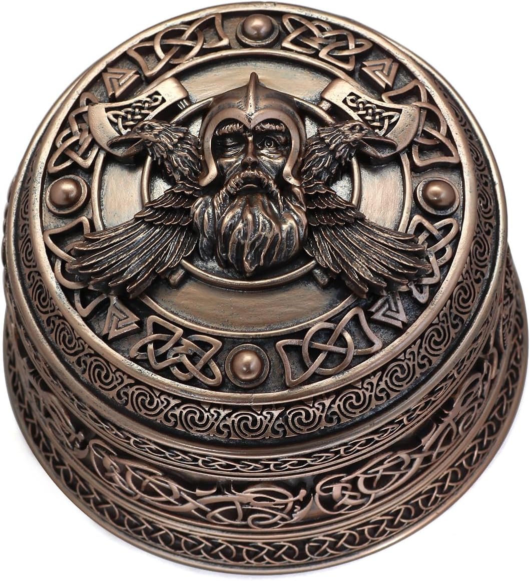Joyero celta nórdico vikingo Odin regalo unisex