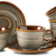 Set 4 Tazas Cerámica Capuchino con Asa 8oz