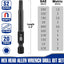 Set 20 brocas Allen S2 acero magnético 1/4pulg 2.3pulg