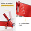 Kit afilador cuchillas cortacésped 15-45° rojo