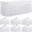6 Manteles Elastano Blanco Mesa Rectangular 6ft Ajustables