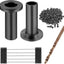 80 Fundas Acero Inox para Barandilla Cable 1/8-3/16" Negro