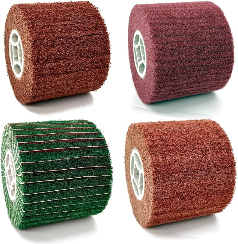 4 Ruedas Pulido 4.7x4" Grano 80-320 para Metal Pintura